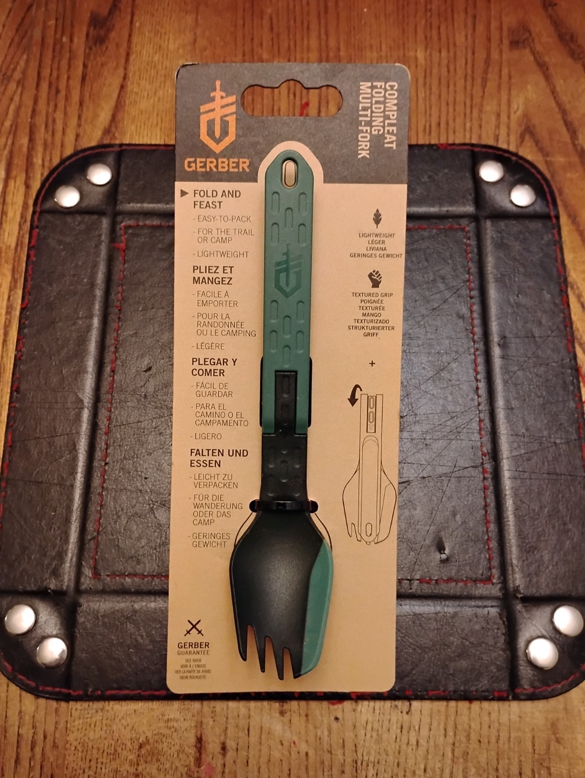 Gerber ComplEAT Folding Multi-Fork: 4.3 inch closed .. 7.4 inch open 0.58 OZ