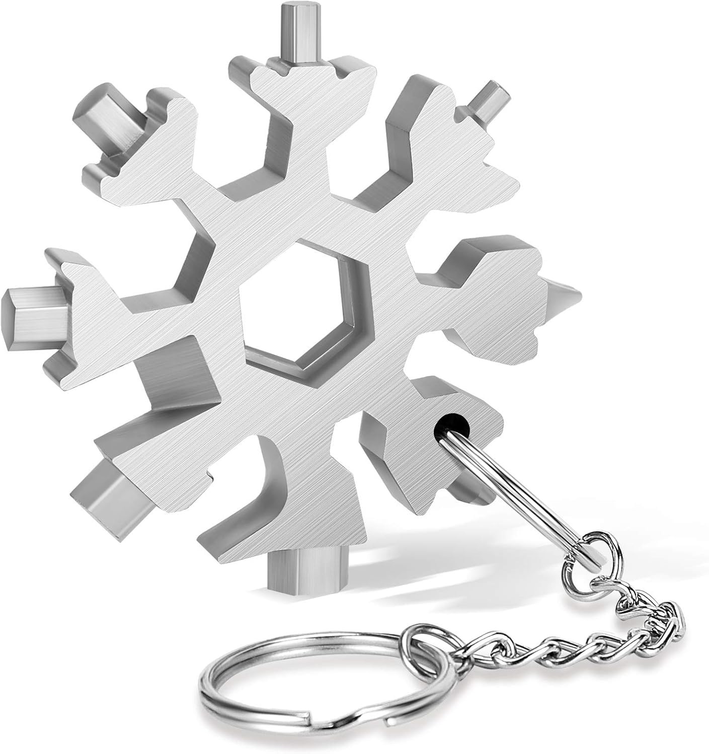 18-in-1 Snowflake Multi Tool,Function Stainless Steel Bottle Opener/Wrench, F…