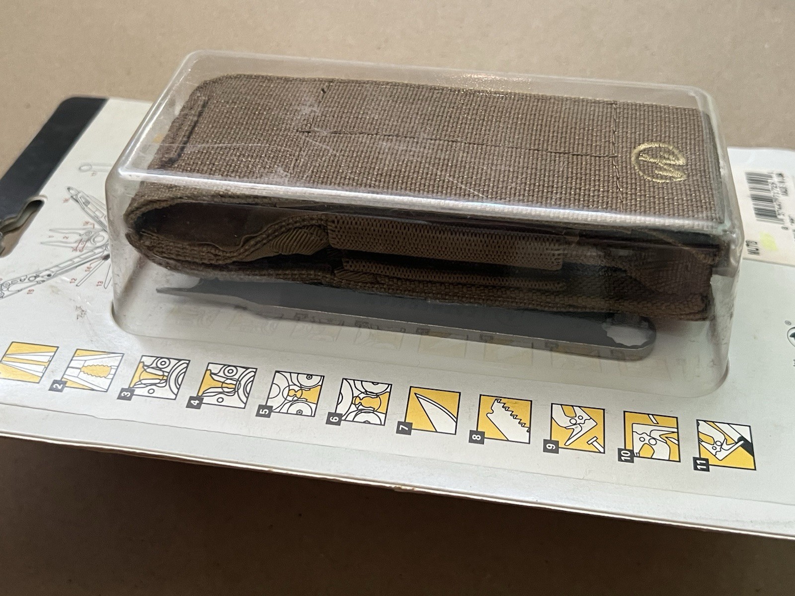 LEATHERMAN MUT, Molle Brown Sheath, New Old Stock, Retried.