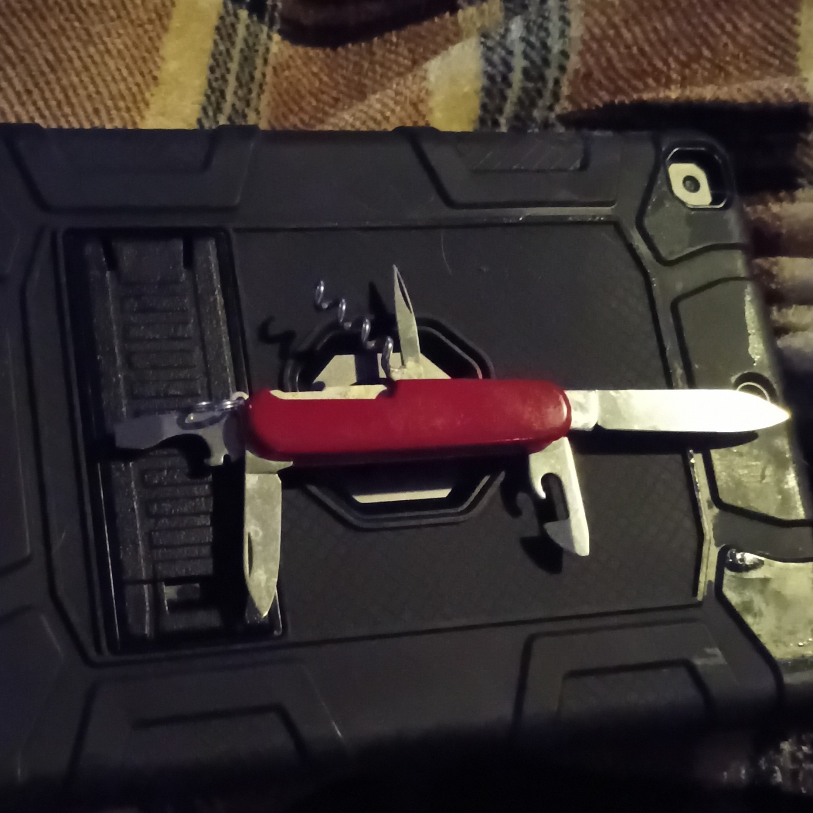 Imperial SchradeTinker Swiss Army Multi-Tool Knife Red, 8 Tool Corkscrew Opener