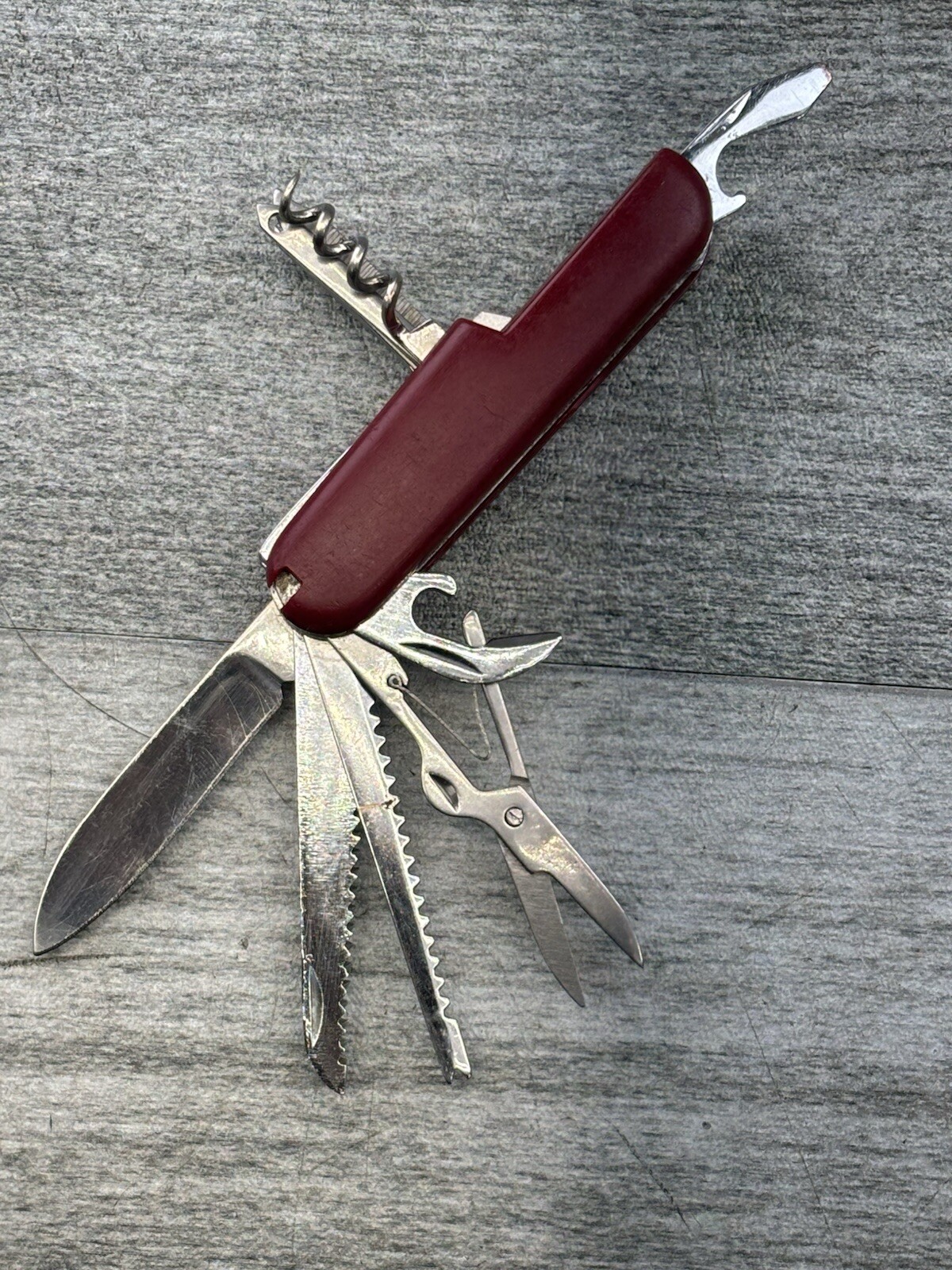 Swiss Army Camping Hiking Survival Multi Tool Pocket Knife Outdoors Prepper 3.5”