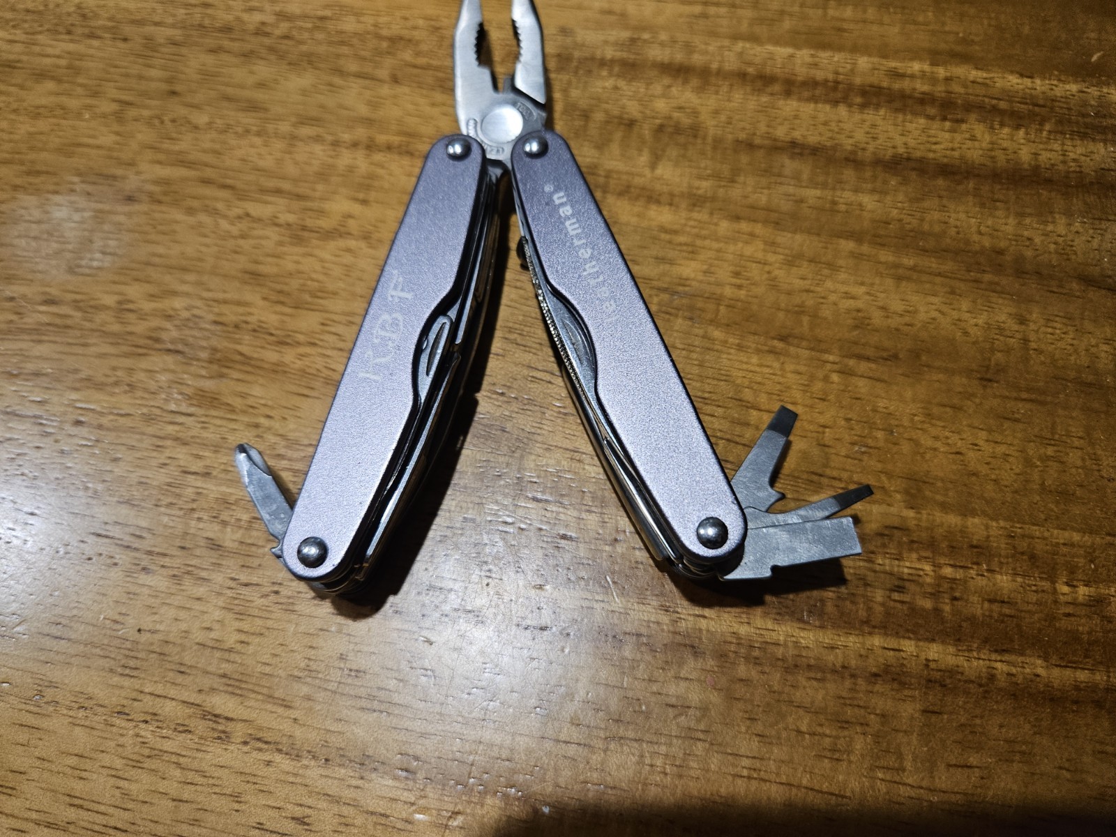 Gray Leatherman Juice Xe6 With Initials On Handle