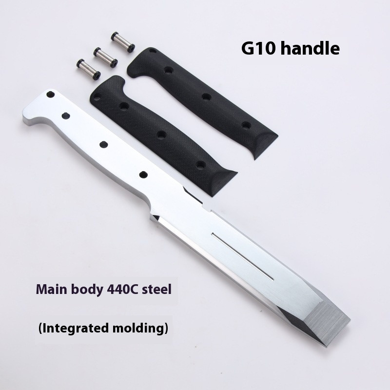 HRC55 High Hardness 440C+ Pry bar / Window Breaker G10 Handle