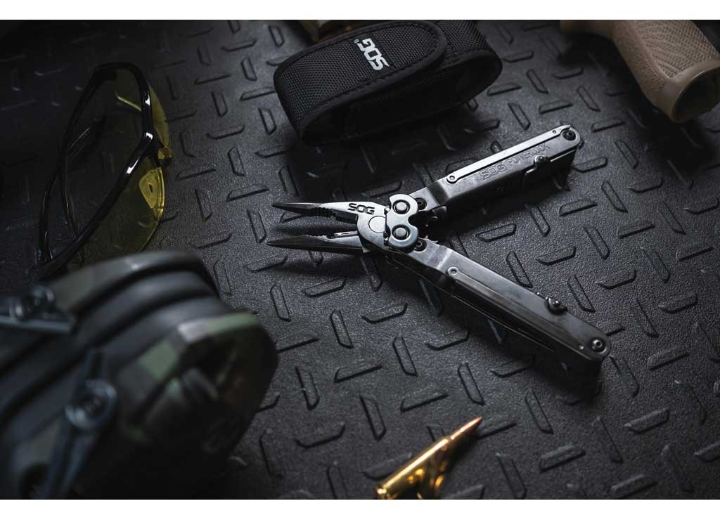 SOG SOG-B63N-CP Powerlock EOD V-Cutter Multi-Tool Black Oxide w/Nylon Sheath