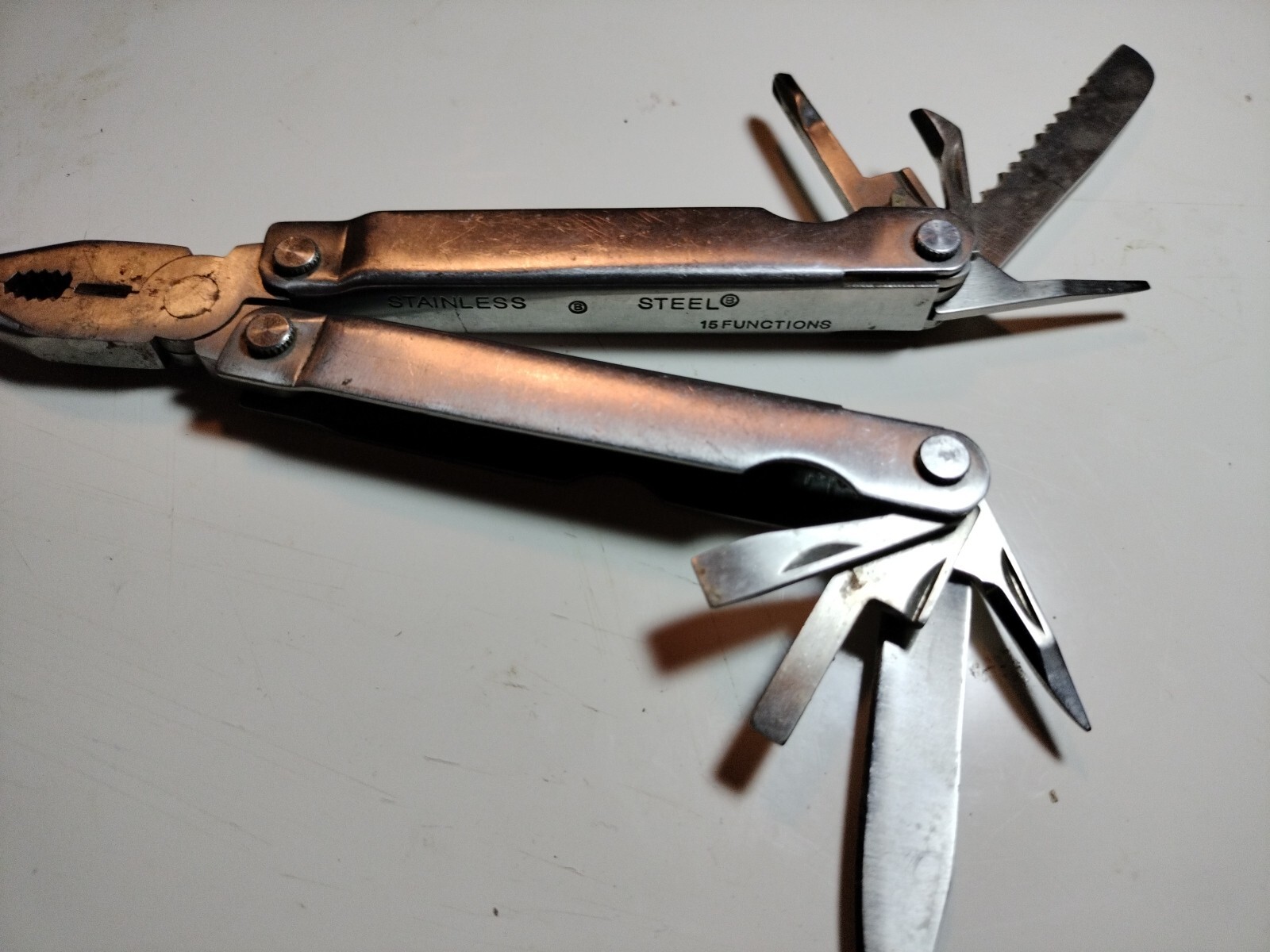 Unbranded 15 Function Stainless Steel Multi-tool With Ruler