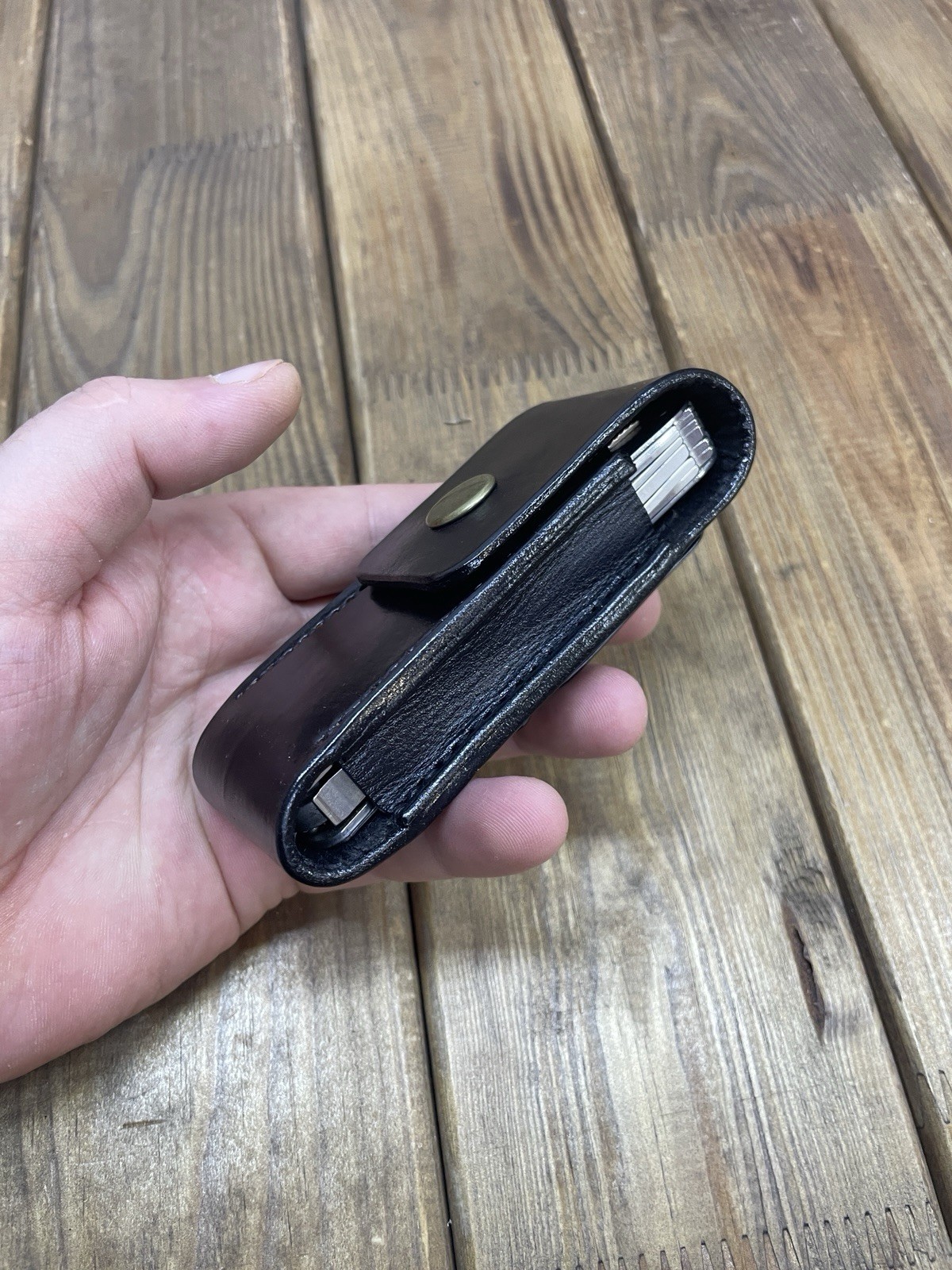 Leather Sheath for Victorinox SWISSTOOL SPIRIT With Belt clip