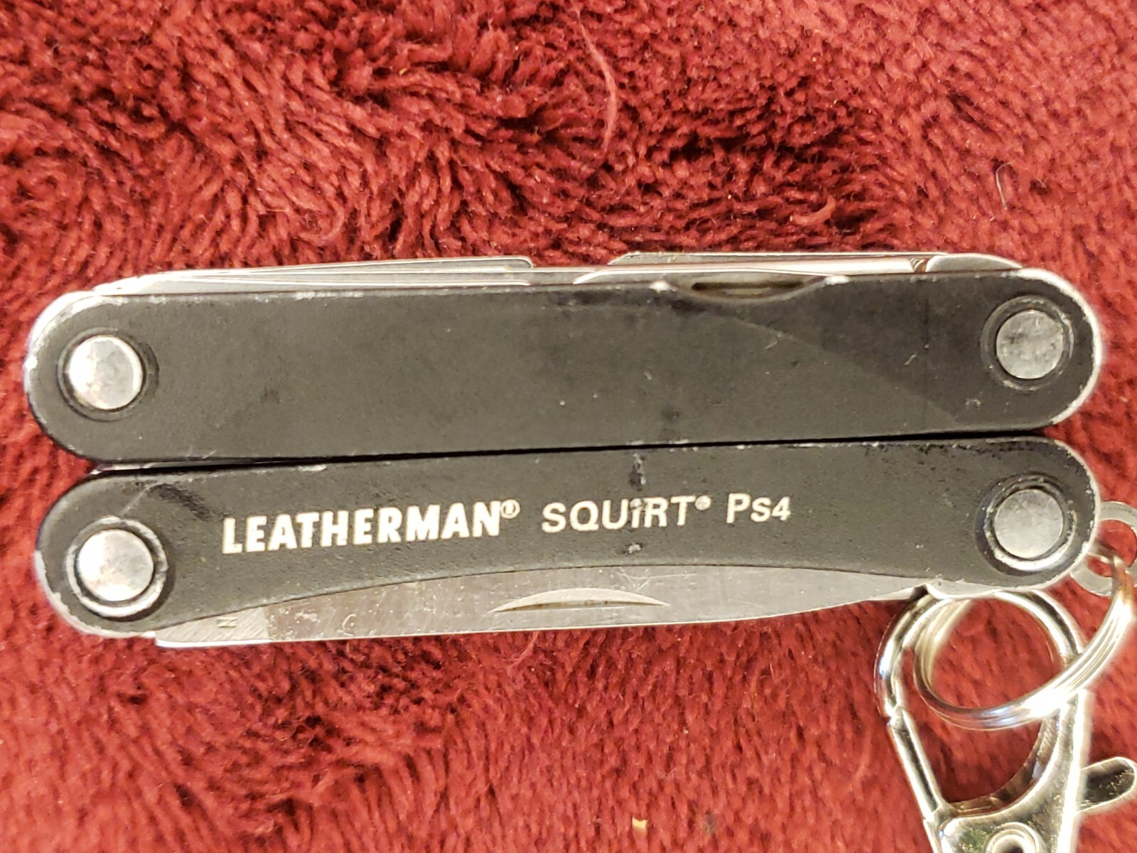 Leatherman Squirt PS4 Multi-Tool Black Keychain Anti-PD-L1 IND 05/11 print
