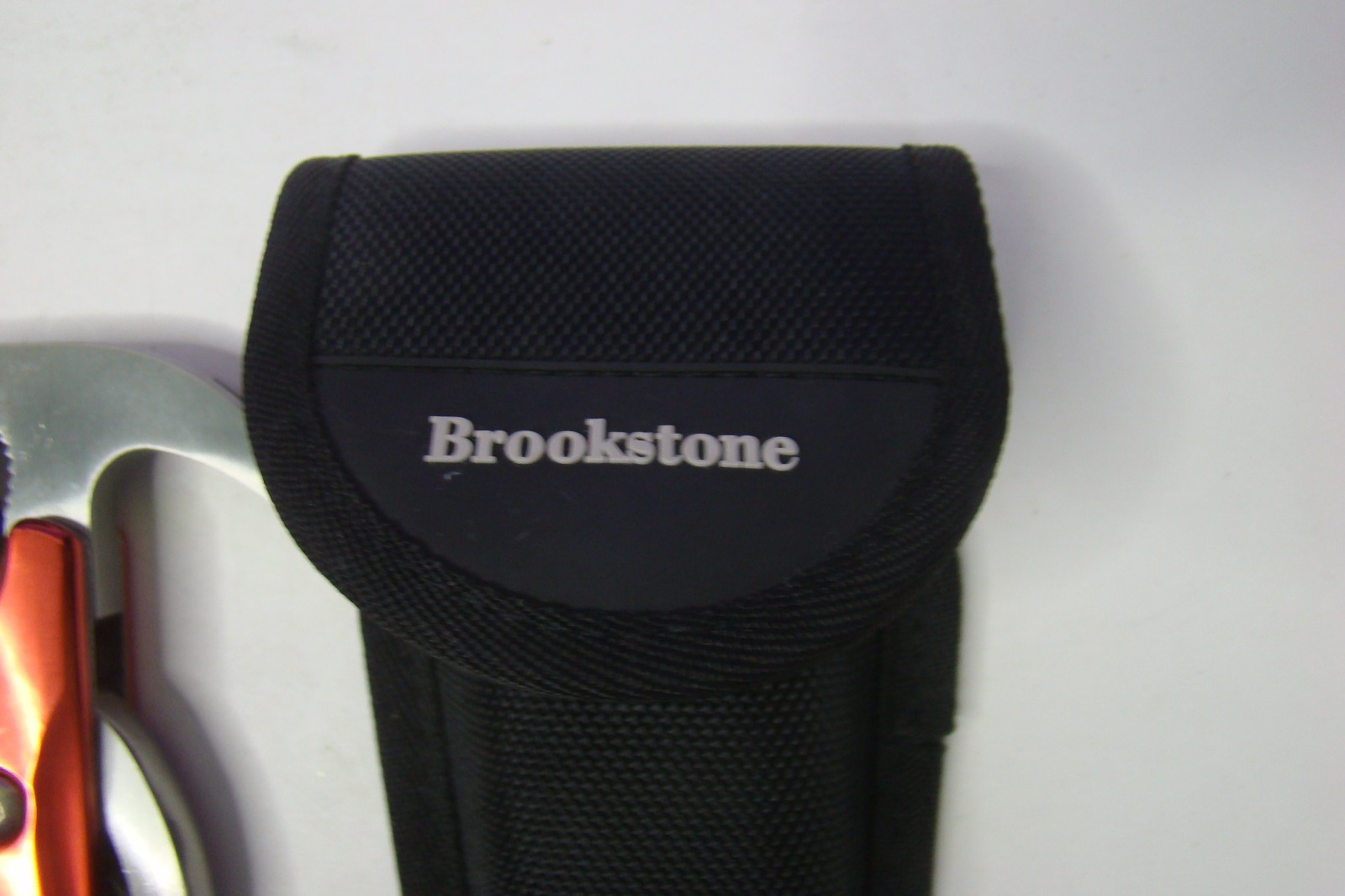 Brookstone 10-in-1 hammer multitool, high strength stainless steel, nylon pouch