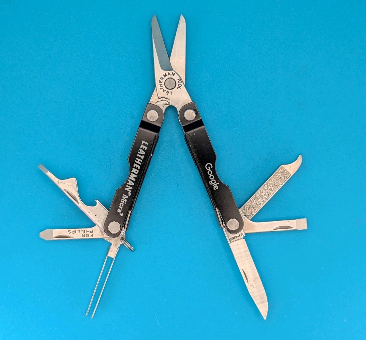 Leatherman Micra Multi-Tool, Knife, Scissors, Key Ring, Black! *GOOGLE*