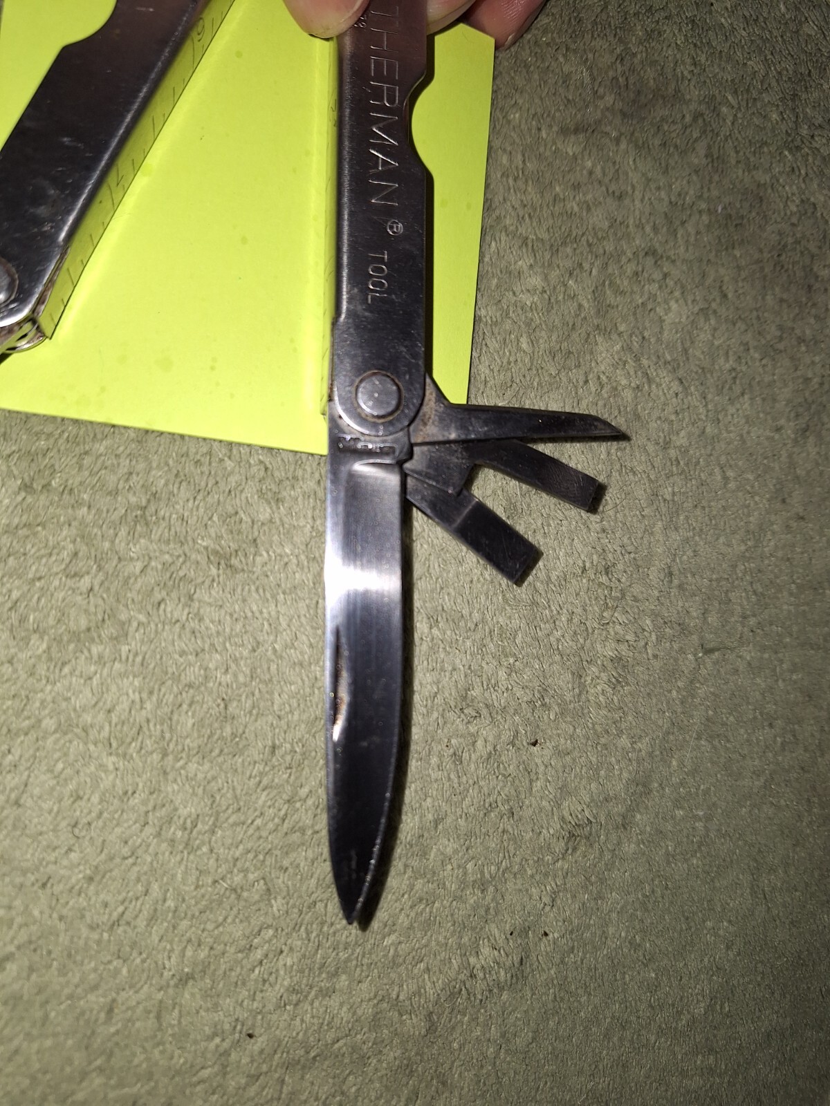 1 RARE LEATHERMAN ORIGINAL PST Multi Tool Knife BIG LETTERS JAPAN Lot 519