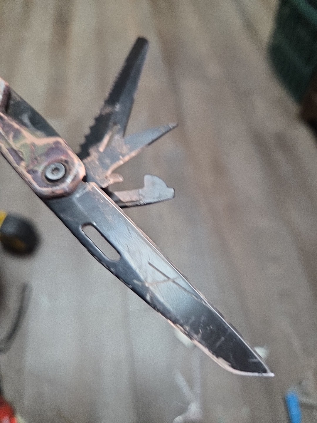 Camo Multi tool Pliers. Used Not Branded