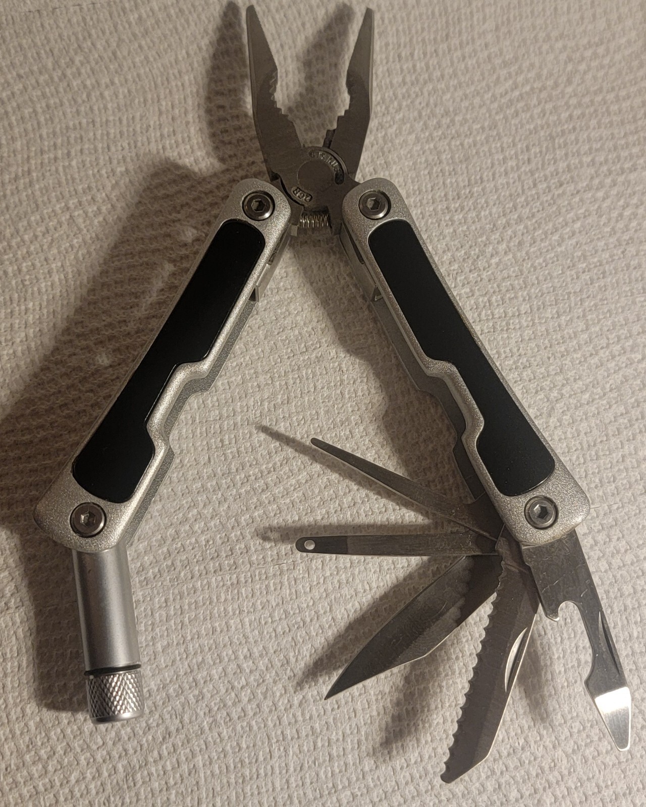Lawson Products 9 In 1 Multi Purpose Tool Pliers Flashlight Saw Screwdriver Ect