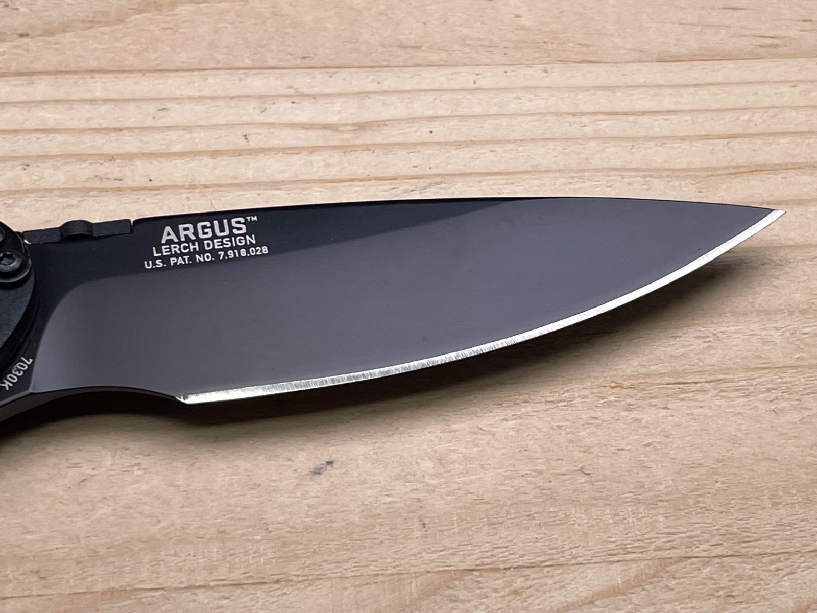 CRKT Argus 7030K Lerch Design Black A/O Folding Pocket Knife – Very Nice