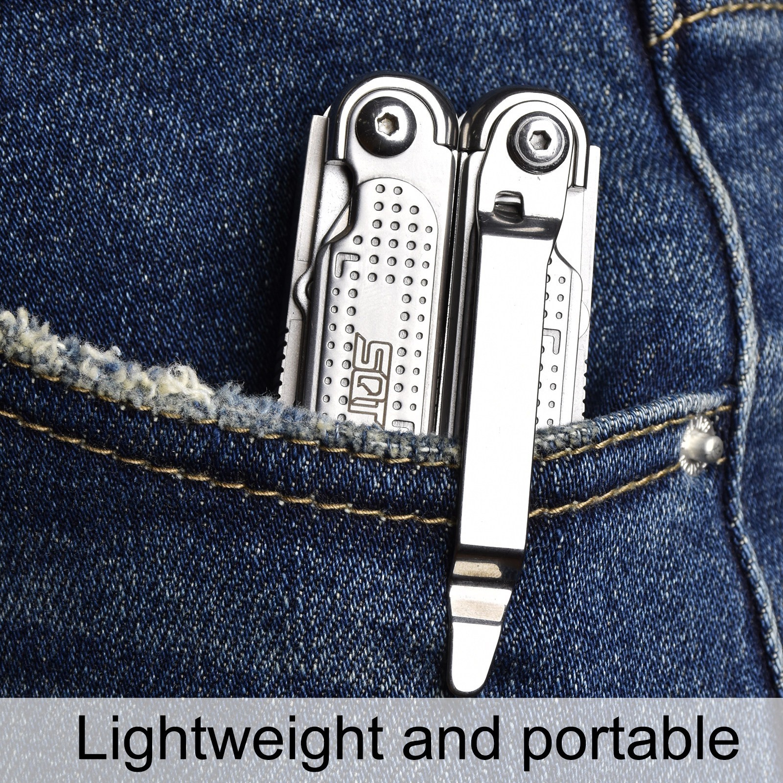 2048 Folding Multi Tool Pliers with Blade EDC Pocket Repair Tool Outdoor Gear