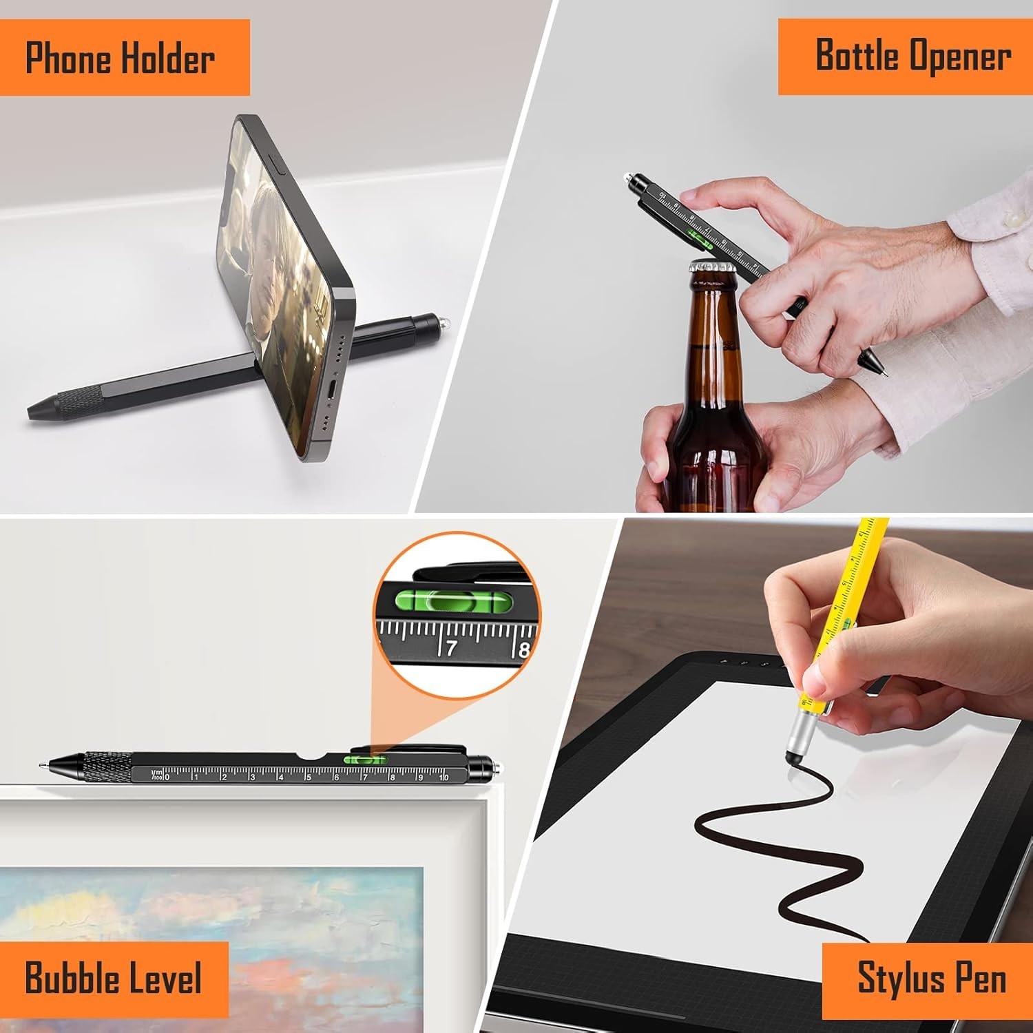 Multifunctional 9-in-1 Pen for Men – Perfect Holiday Gift in Elegant Packaging