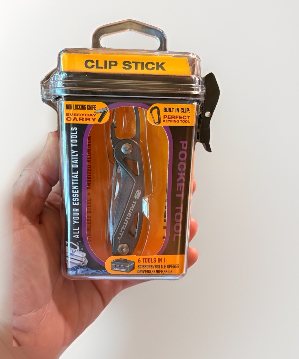 True Utility Clip Stick Survival Keyring Carabiner Bundle Of 4 New In Cases