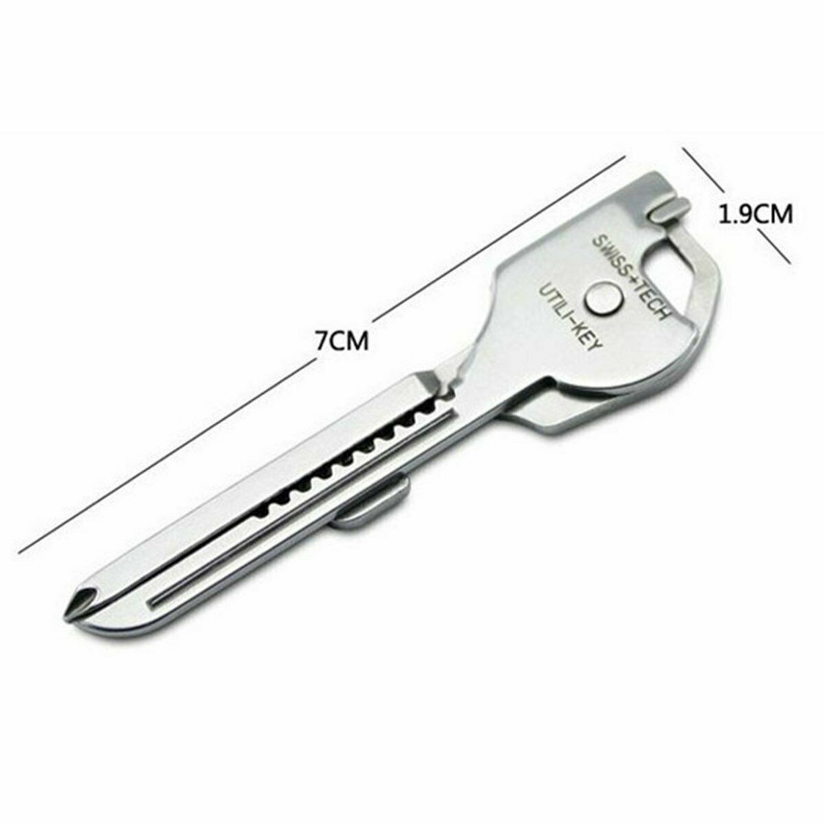 Keyring 6 in1 Keychain Multi Tool Stainless EDC Screwdriver Opener Camping Tool