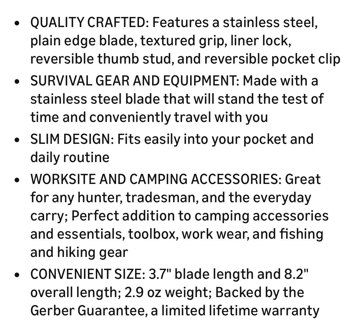 GERBER PLEDGE CLIP FOLDING KNIFE – GREEN HANDLE & BLACK OXIDE COATED BLADE