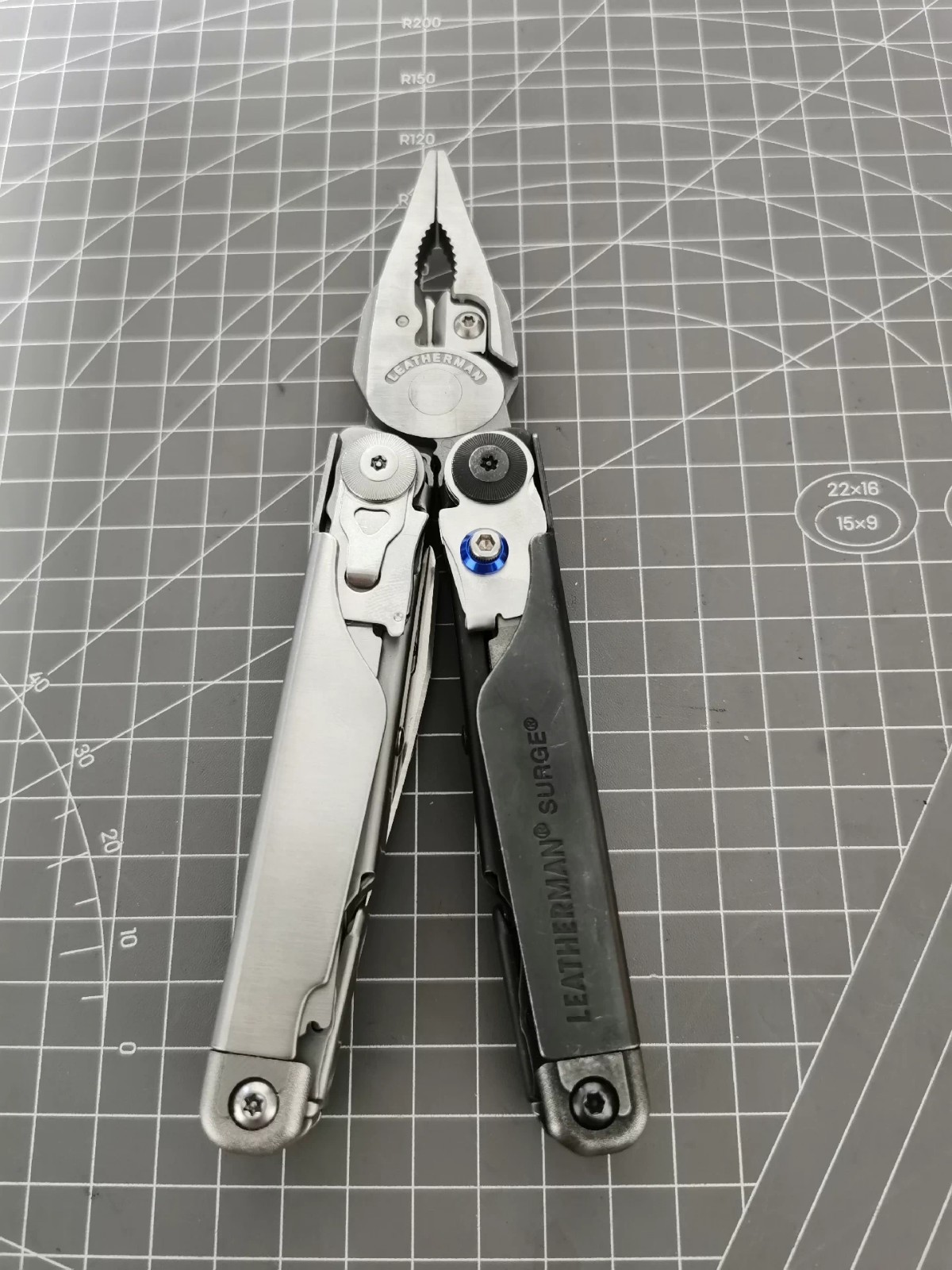 VG10 Premium Damascus SURGE Main Blade & T-base Saw FOR LEATHERMAN SURGE Combo