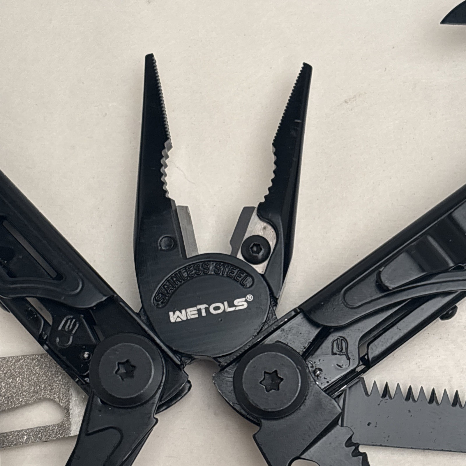 WETOLS Multi-Tool Pliers w/ Knife, Fire Starter & Bit Set EDC Tactical Survival