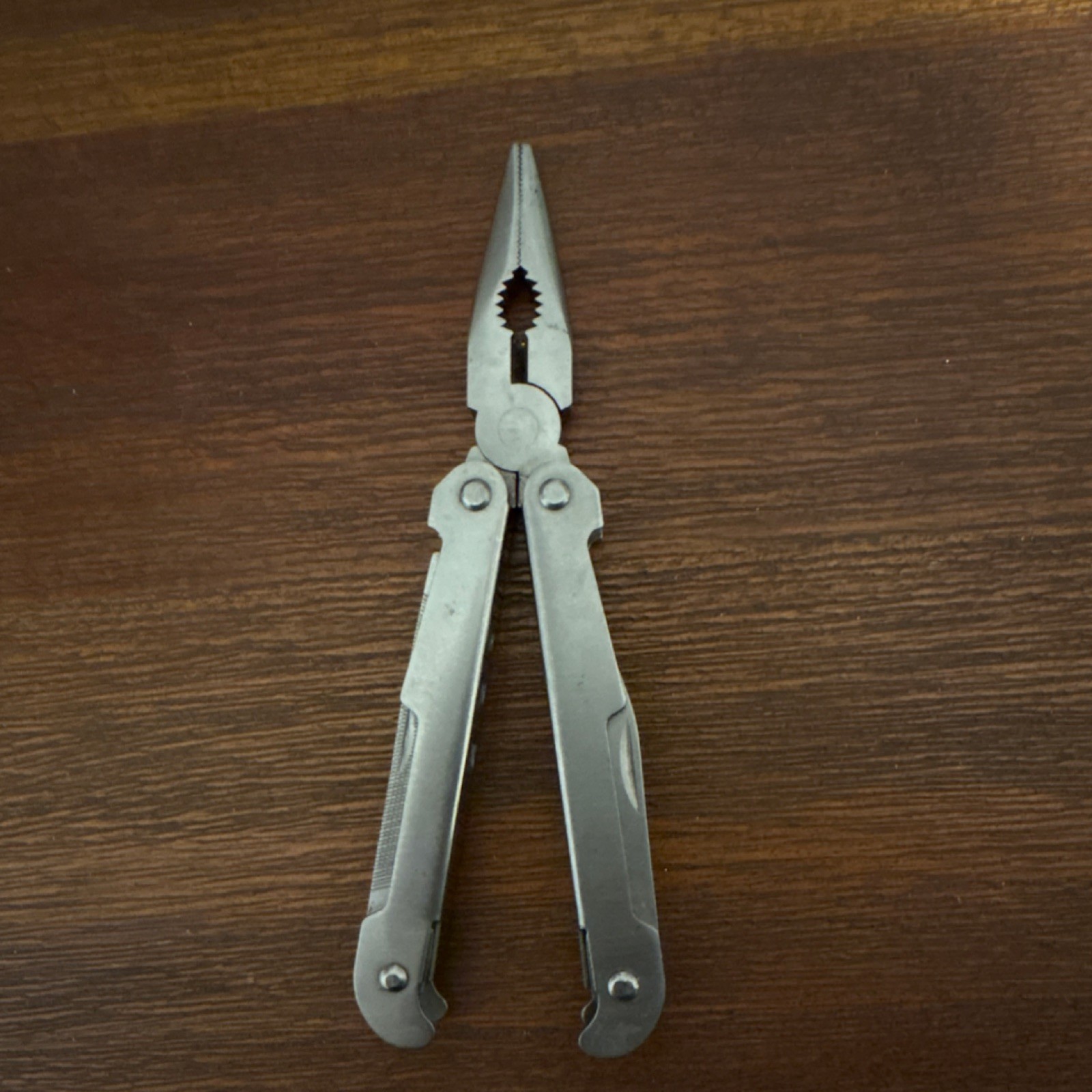 Silver Stainless Steel Multi-Tool Pliers Straight Edge Blade Camping Tool