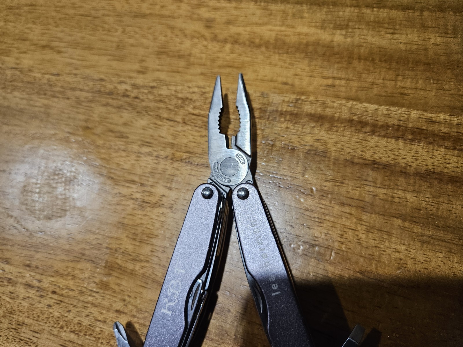 Gray Leatherman Juice Xe6 With Initials On Handle