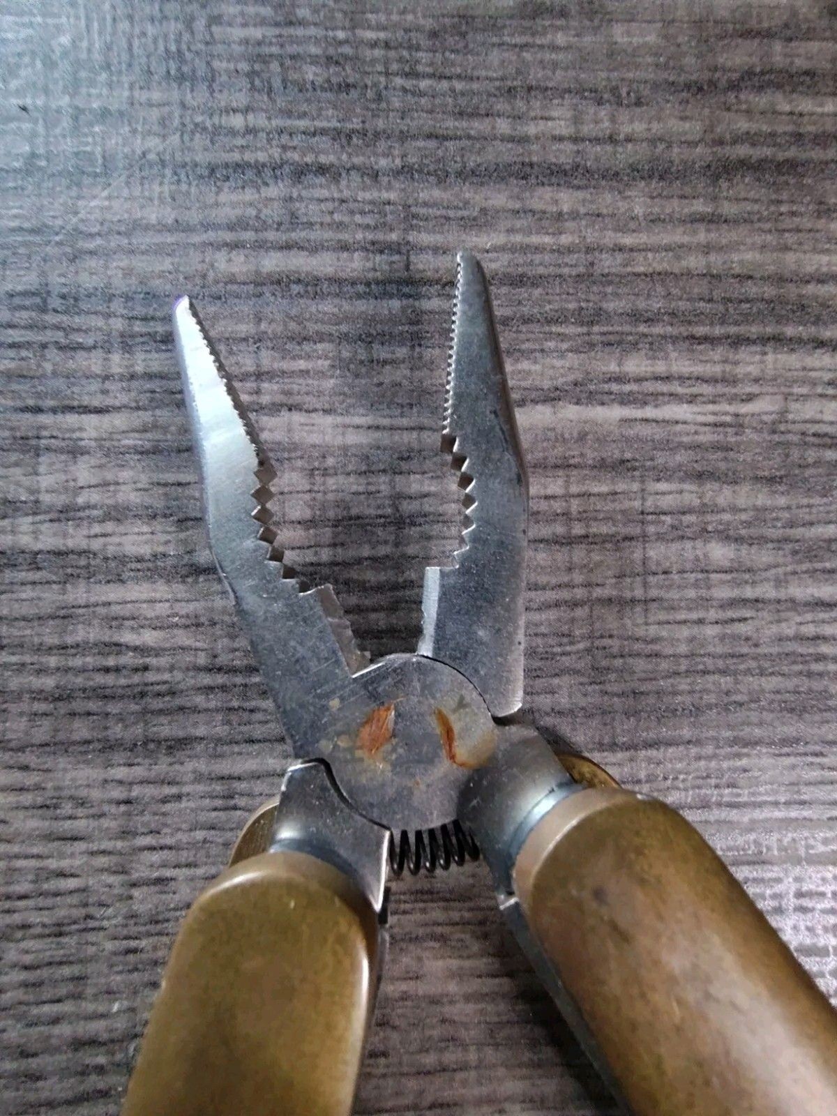 Vintage Husky 25 Years 25th Anniversary Limited Edition Multi-Tool Brass & Wood