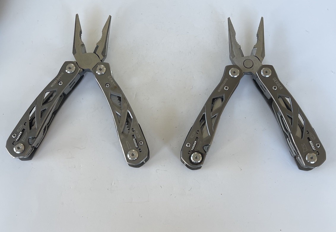 Lot 2 Gerber Suspension Multi-Tool With Sheath, Gray, Serrated Edge, Fast Ship!!