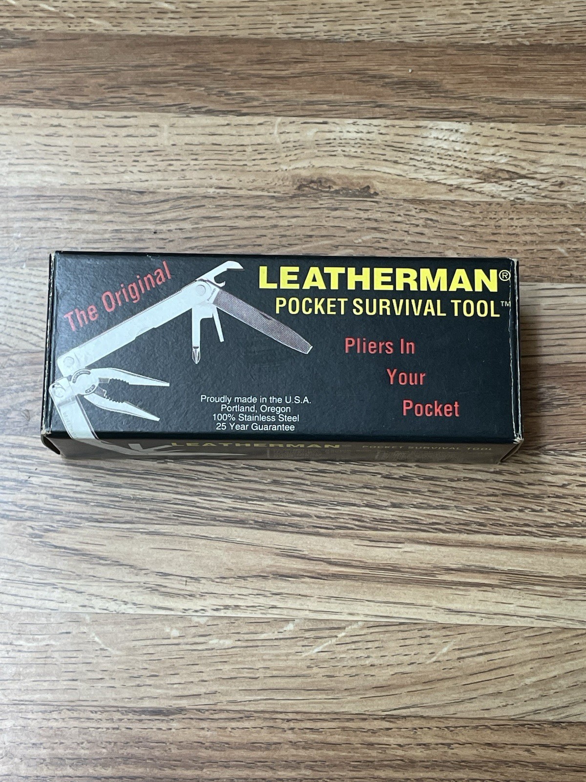 Vintage Leatherman MultiTool 1993 Box & Papers Leather Sheath