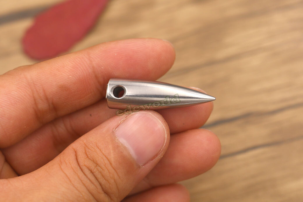 Solid TC4 EDC Titanium Alloy Keychain Necklace Pendant Outdoor Survival WR-III
