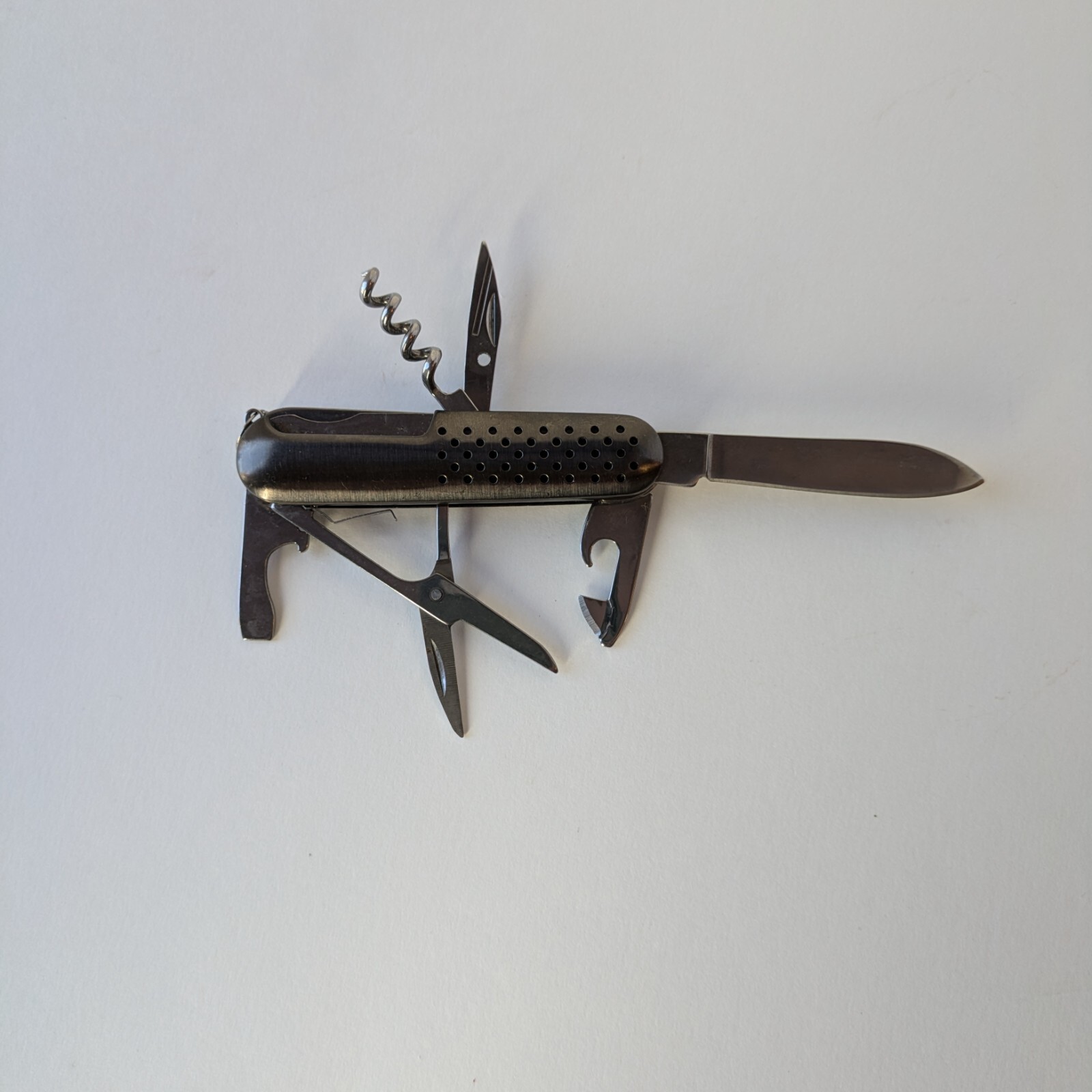 Stainless Steel Muti-Purpose Function Folding Pocket Knife 6 in One Tool