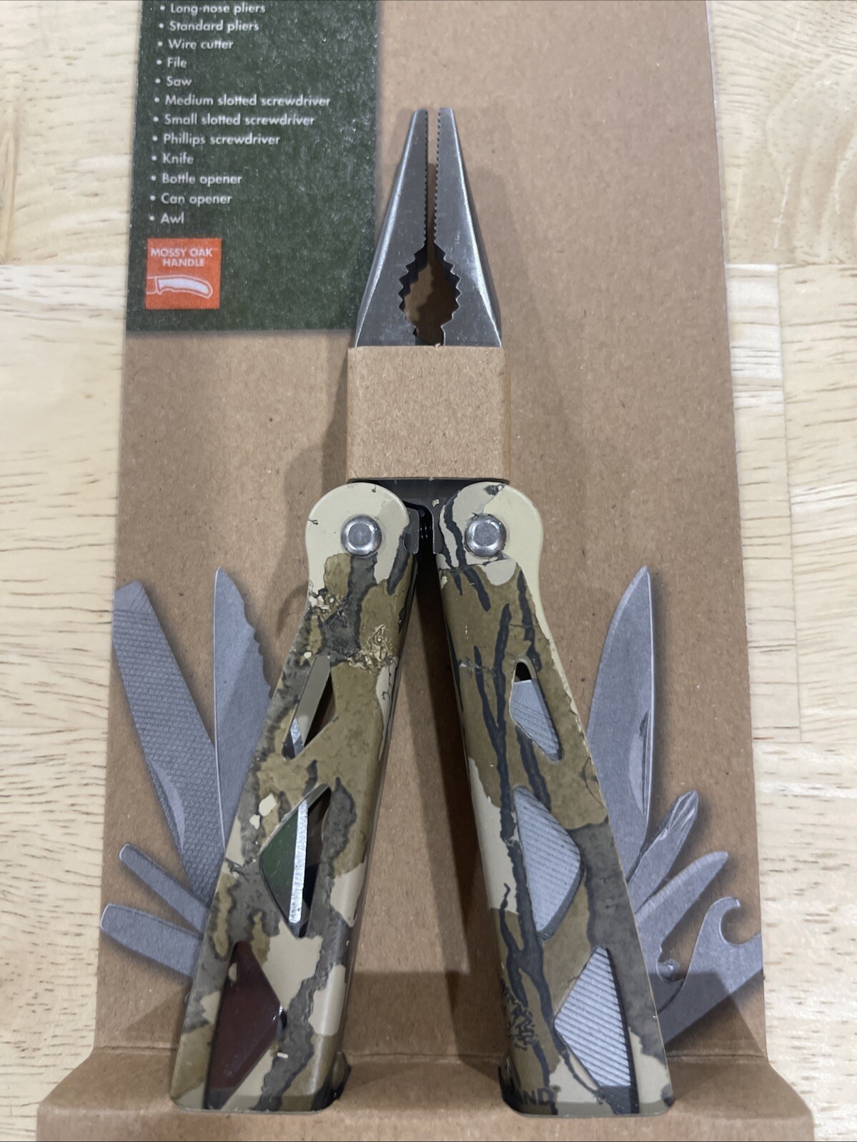 Ozark Trail Camo Multi-Tool 12-in-1, Stainless Steel NEW