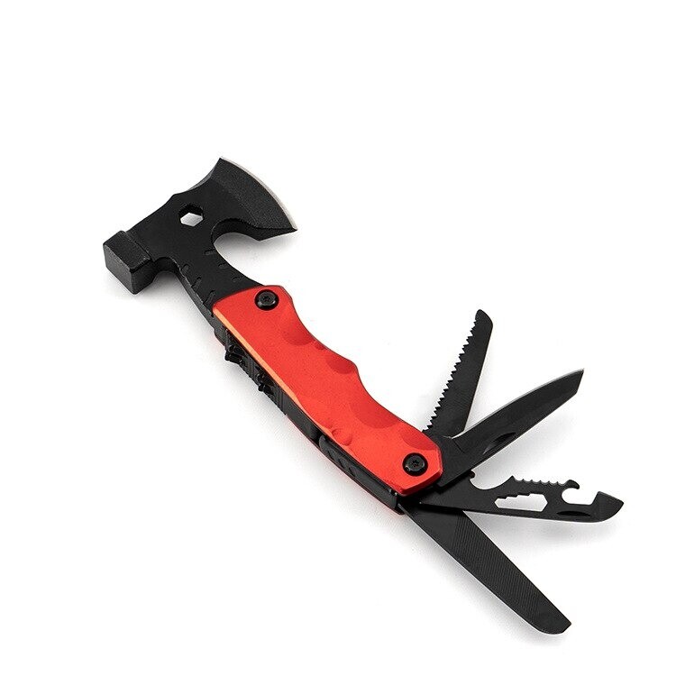 Best Multi Function Purpose Axe Hatchet Hammer Knife Tool Camping Survival Steel