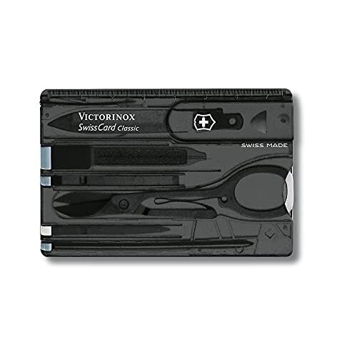 Victorinox Swiss Card Classic Transparent Black in Blister PackNEW