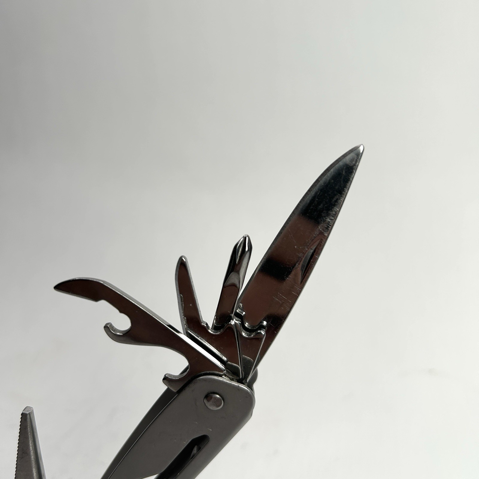 Multi-Tool, 9 Tools, Survival, Camping or Hiking Tool, Compact, Stainless Steel