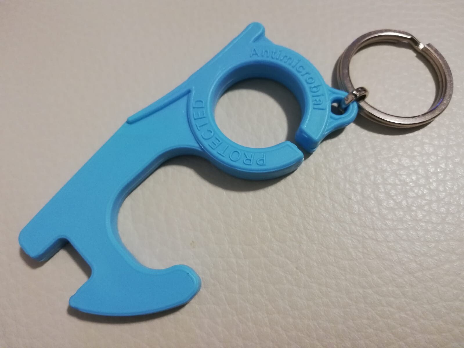 NO TOUCH Hands-Free Door Opener / Button Pusher Hook Key Chains w/ KEY RING /ABS