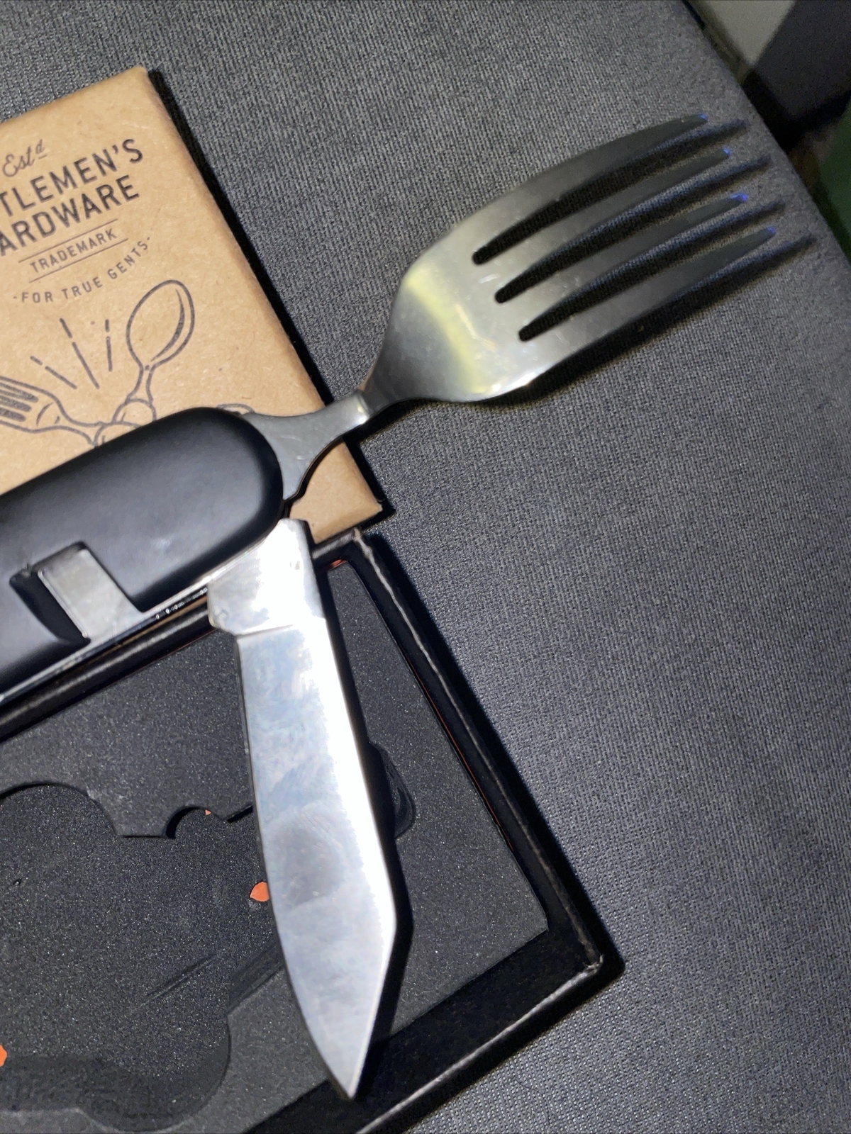 Gentlemen’s Hardware 6in1 Camping Cutlery Tool Food for Thought No 5 knife fork