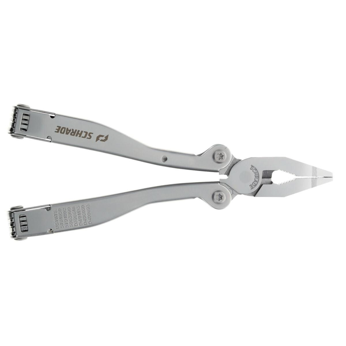 Schrade Tough Tool Silver Multi-tool, 20 Tools w/ Pouch Outdoor Survival 1182534
