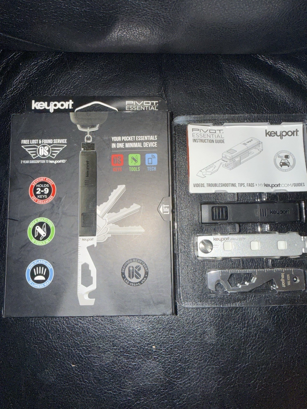 Keyport Pivot Essential Bundle Key Holder Multi Tool & Flashlight New Open Box