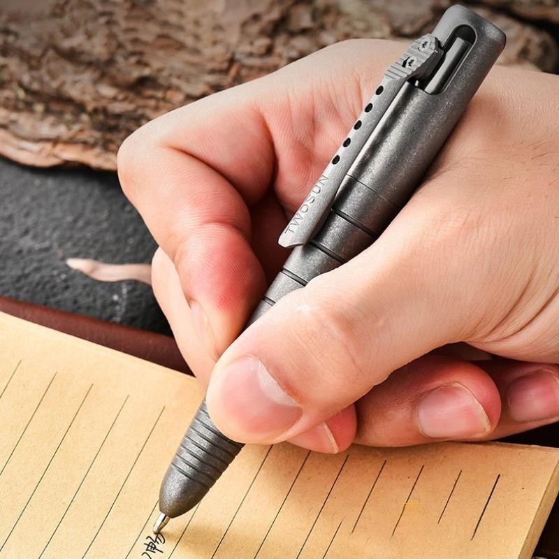 Titanium Edc Tactical Pen – Multifunction Survival Writing Tool & Glass Breaker