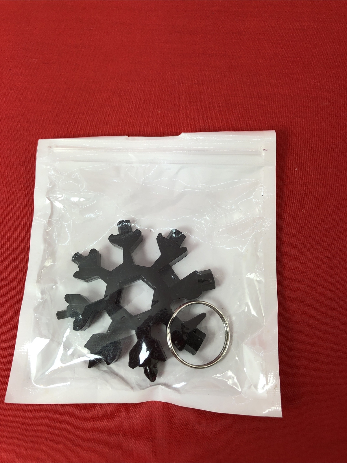 HEXFLEX Black ADVENTURE TOOL 15-In-1 Metric MULTI-TOOL Stainless Steel Snowflake