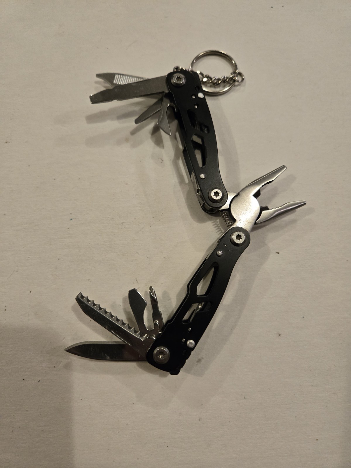 Keychain Mini Multi Tool, Black