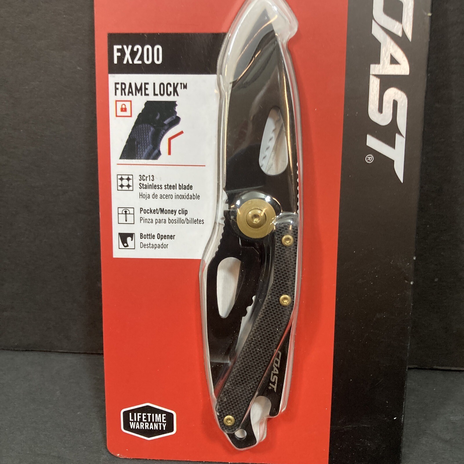 Coast Products 20690 FX200 Frame Locking Folding Pocket Knife
