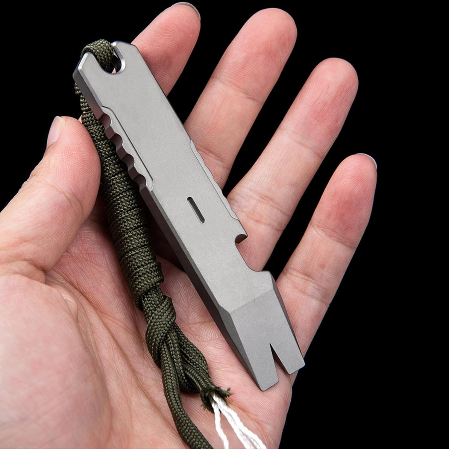 Titanium EDC Pry Bar Multi Tool Mini Crowbar Portable EDC Tool Bottle Opener