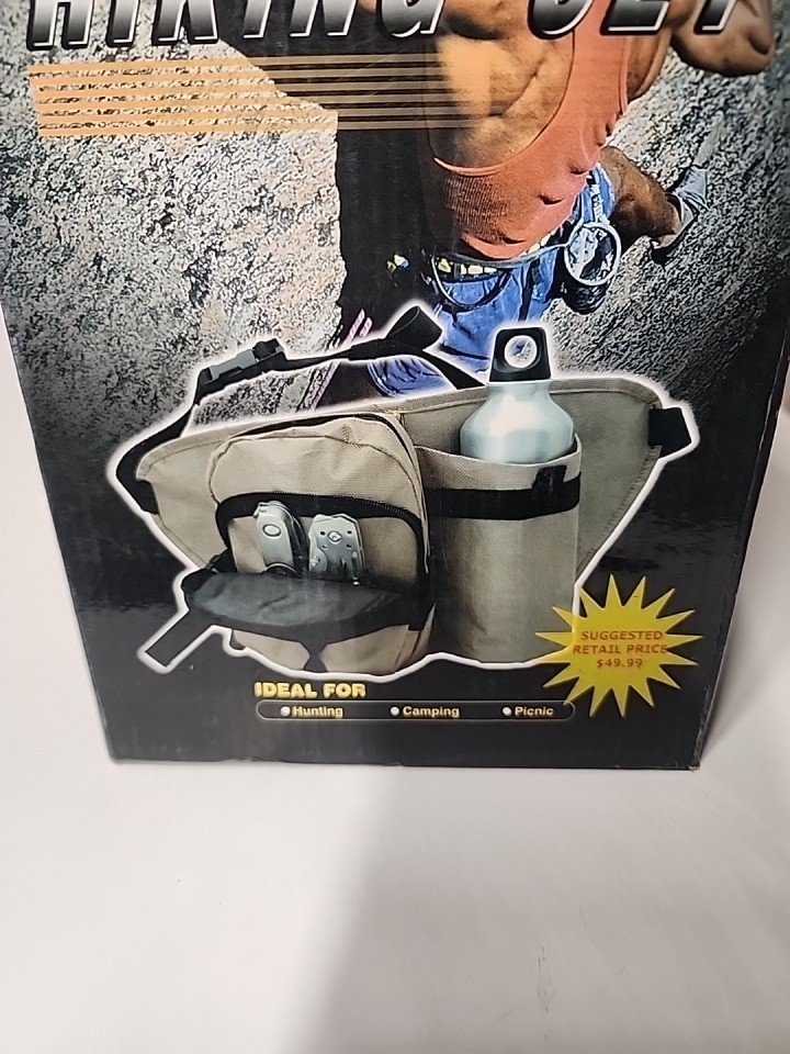 Hiking Set 4 Pcs HERCULES ,500 me Water Bottle,12 In 1 Multi Tool,Hunting Knife