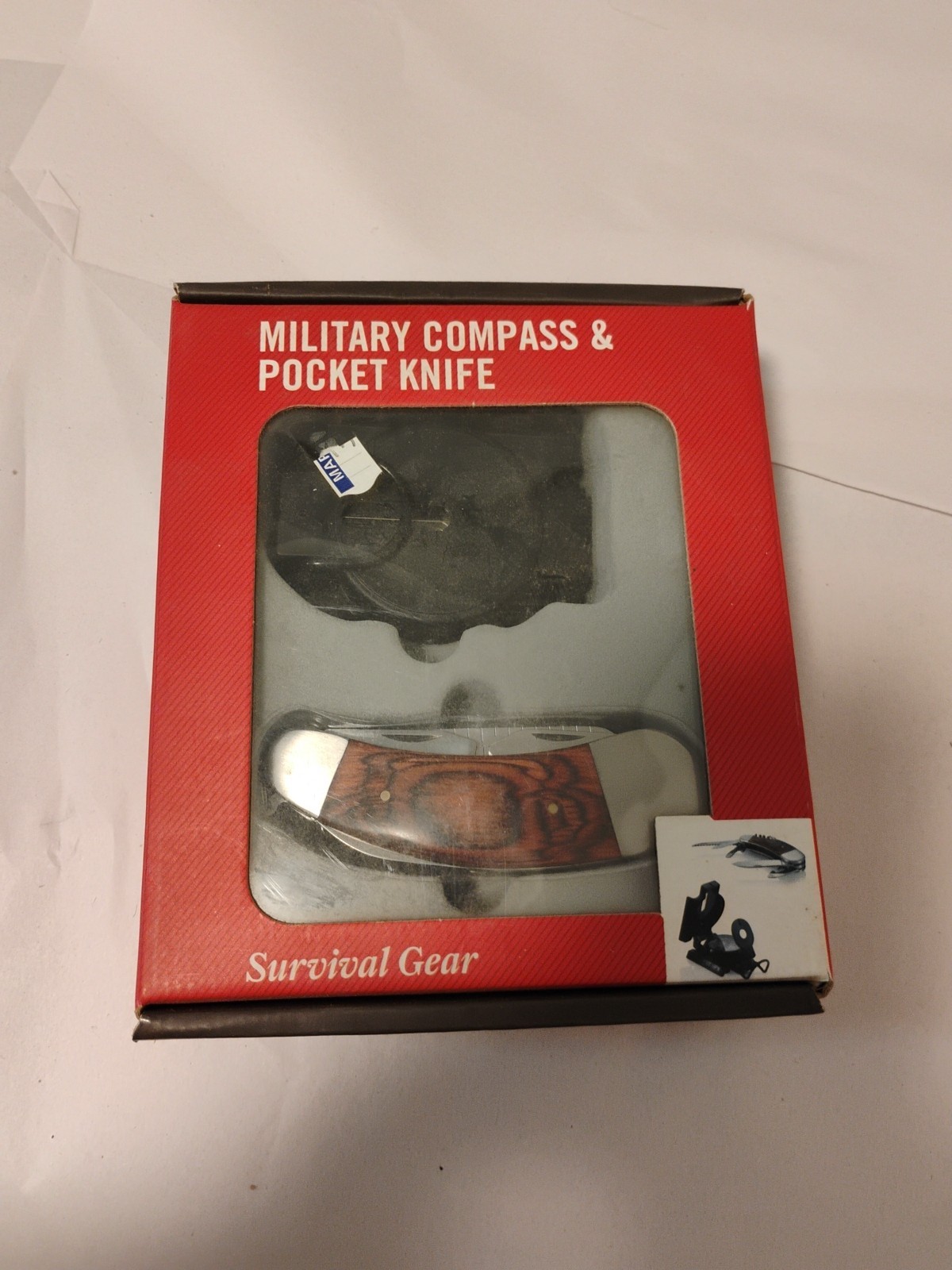 MILITARY COMPASS & POCKET KNIFE SET – TANDY SURVIVAL GEAR – NOS – Sale!
