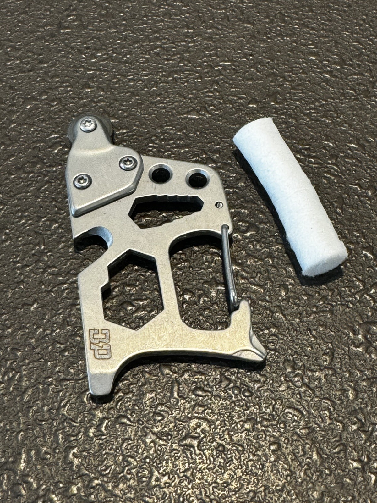 DP Multitool Carabiner With Flint Wheel Fire Starter metal Great Gifts!