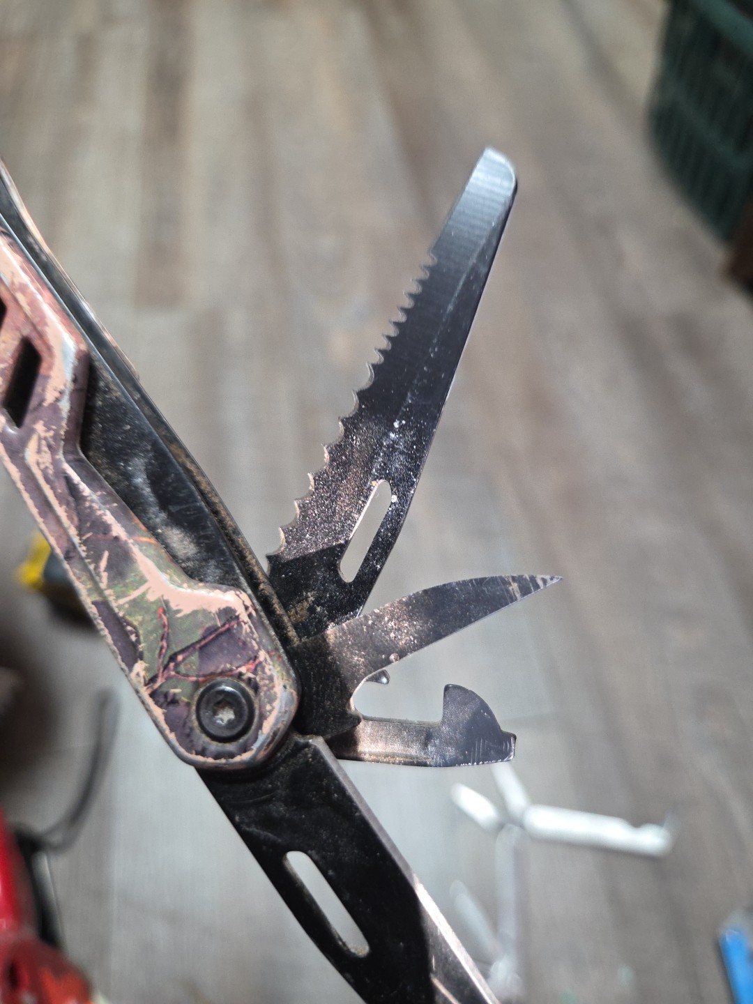 Camo Multi tool Pliers. Used Not Branded