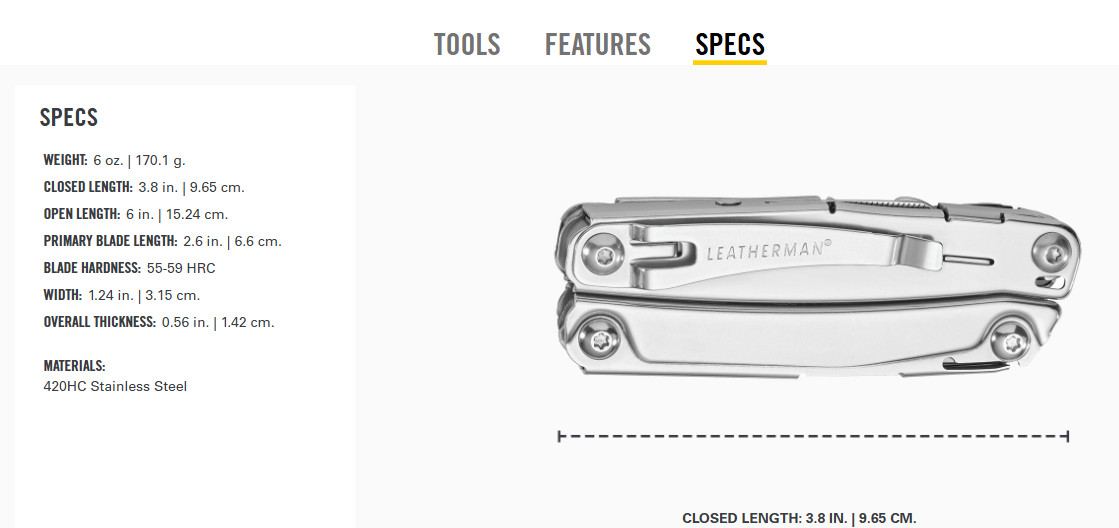 LEATHERMAN BOLSTER 13 TOOL MULTI-TOOL W/SHEATH NIP 25 YEAR WARRANTY MADE USA