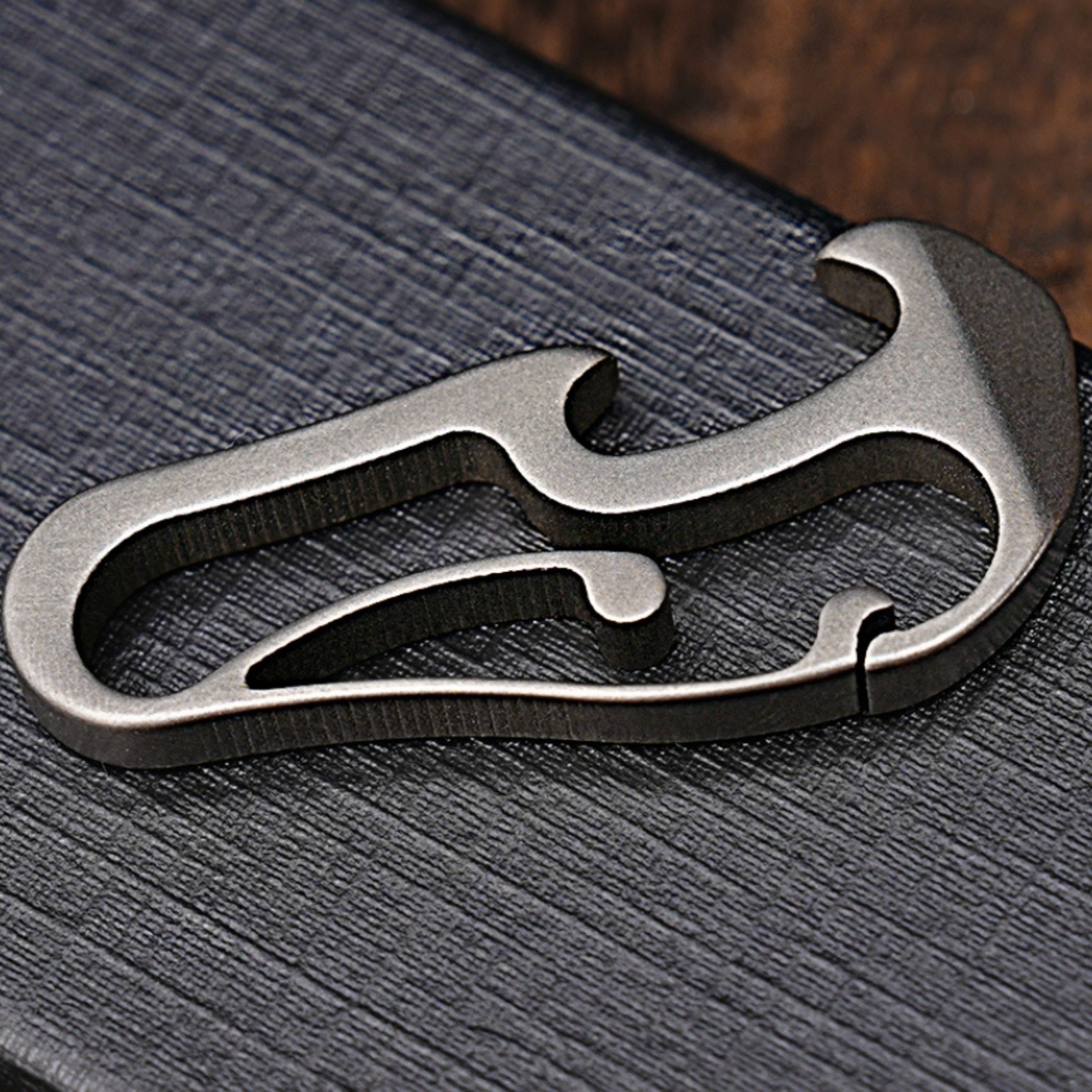 Titanium Alloy Mini EDC Multi Tool Carabiner Keychain Bottle Opener Waterproof